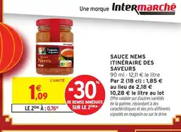 Intermarché Hyper ITINÉRAIRE DES SAVEURS Sauce nems offre