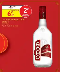 Intermarché Hyper SOHO Liqueur saveur litchi offre