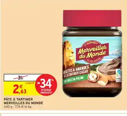 Intermarché Hyper MERVEILLES DU MONDE Pâte à tartiner offre