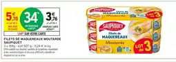 Intermarché Hyper SAUPIQUET Filets de maquereaux moutarde offre