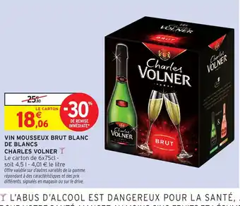 CHARLES VOLNER Vin mousseux brut blanc de blancs