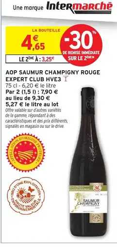 Intermarché Hyper Aop saumur champigny rouge expert club hve3 offre