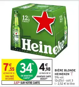 Intermarché Hyper HEINEKEN Bière blonde offre