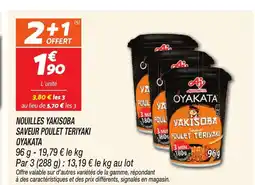 Netto OYAKATA Nouilles yakisoba saveur poulet teriyaki offre