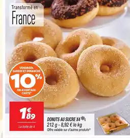 Netto Donuts au sucre x4 offre
