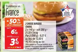 Netto CHARAL 2 cheese burgers offre