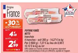 Netto Poitrine fumée offre