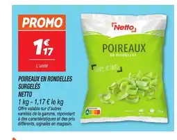 Netto NETTO Poireaux en rondelles surgelés offre