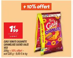 Netto VICO Curly donuts cacahuète caramélisée sucrée-salée offre