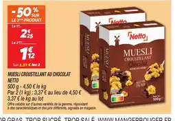 Netto NETTO Muesli croustillant au chocolat offre