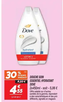 Netto DOVE Douche soin essentiel hydratant offre