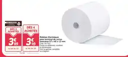 Promocash Bobines thermiques pour terminal de cartes bancaires offre