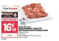 Promocash Sauté de veau offre