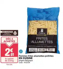 Promocash EN CUISINE Pommes frites allumettes préfrites offre