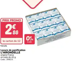 Promocash L'HIRONDELLE Levure de panification offre