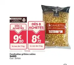 Promocash SAXO Cacahuètes grillées salées offre