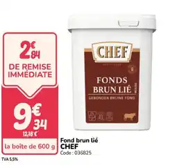 Promocash CHEF Fond brun lié offre