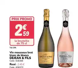 Promocash DEJEAN & FILS Vin mousseux brut offre