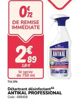 Promocash ANTIKAL PROFESSIONAL Détartrant désinfectant offre