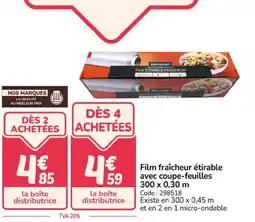 Promocash Film fraîcheur étirable avec coupe-feuilles offre