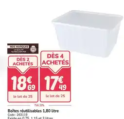 Promocash Boîtes réutilisables offre