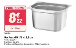 Promocash Bac inox offre