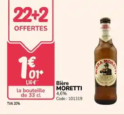 Promocash MORETTI Bière offre