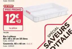 Promocash Bac à pâtons offre