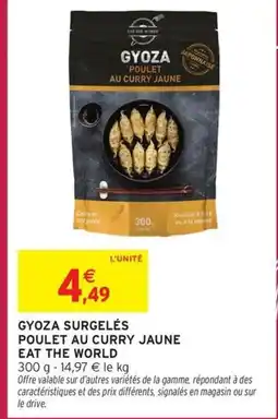 Intermarché Express EAT THE WORLD Gyoza surgelés poulet au curry jaune offre