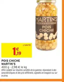 Intermarché Express MARTIN'S Pois chiche offre