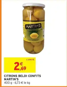 Intermarché Express MARTIN'S Citrons beldi confits offre