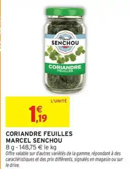 Intermarché Express MARCEL SENCHOU Coriandre feuilles offre