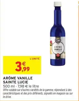 Intermarché Express SAINTE LUCIE Arôme vanille offre