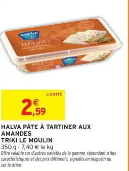 Intermarché Express Halva pâte à tartiner aux amandes offre