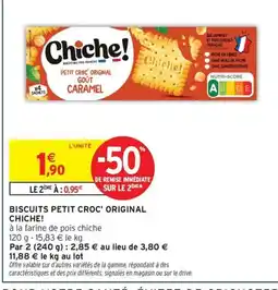 Intermarché Express CHICHE! Biscuits petit croc' original offre