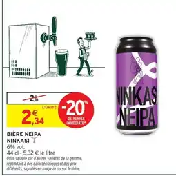 Intermarché Express NINKASI Bière neipa offre