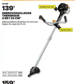 Brico Dépôt Debroussailleuse thermique 2 en 1 offre