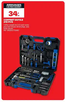Brico Dépôt Coffret outils 210 pcs offre
