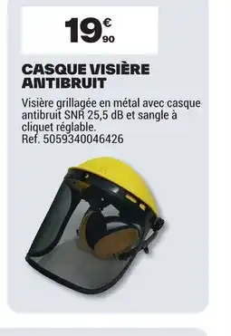 Brico Dépôt Casque visière antibruit offre