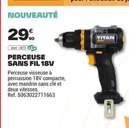 Brico Dépôt Perceuse sans fil 18v offre