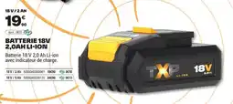 Brico Dépôt Batterie 18v 2,0ah li-ion offre
