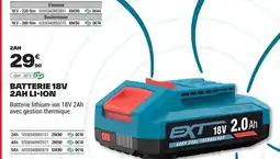 Brico Dépôt Batterie 18v 2ah li-ion offre