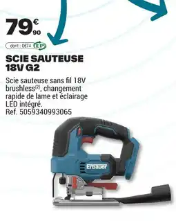 Brico Dépôt Scie sauteuse 18v g2 offre
