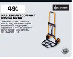 Brico Dépôt MAGNUSSON Diable pliant compact charge offre