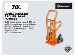 Brico Dépôt MAGNUSSON Diable escalier 6 roues robuste offre