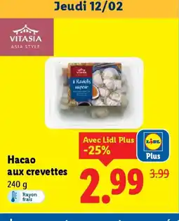 Lidl Hacao aux crevettes offre