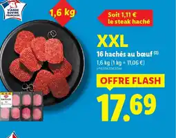 Lidl 16 hachés au bœuf offre