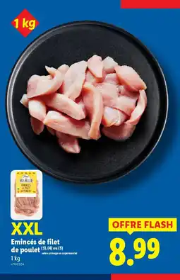 Lidl Emincés de filet de poulet offre