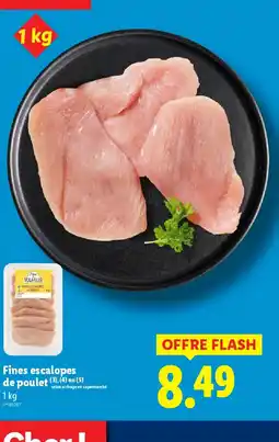 Lidl Fines escalopes de poulet offre