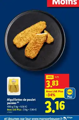 Lidl Aiguillettes de poulet panées offre